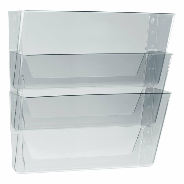 Storex Wall File, Clear, PK3 70229U06C